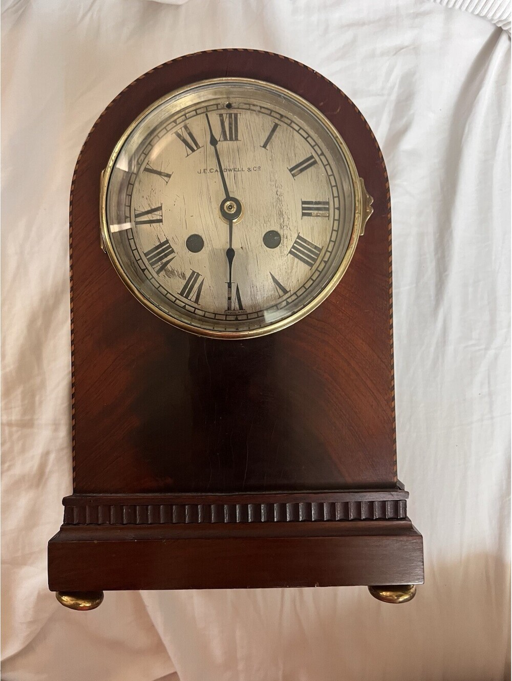 J.E. Caldwell French Carriage Clock 1890s Vintage Art Deco
